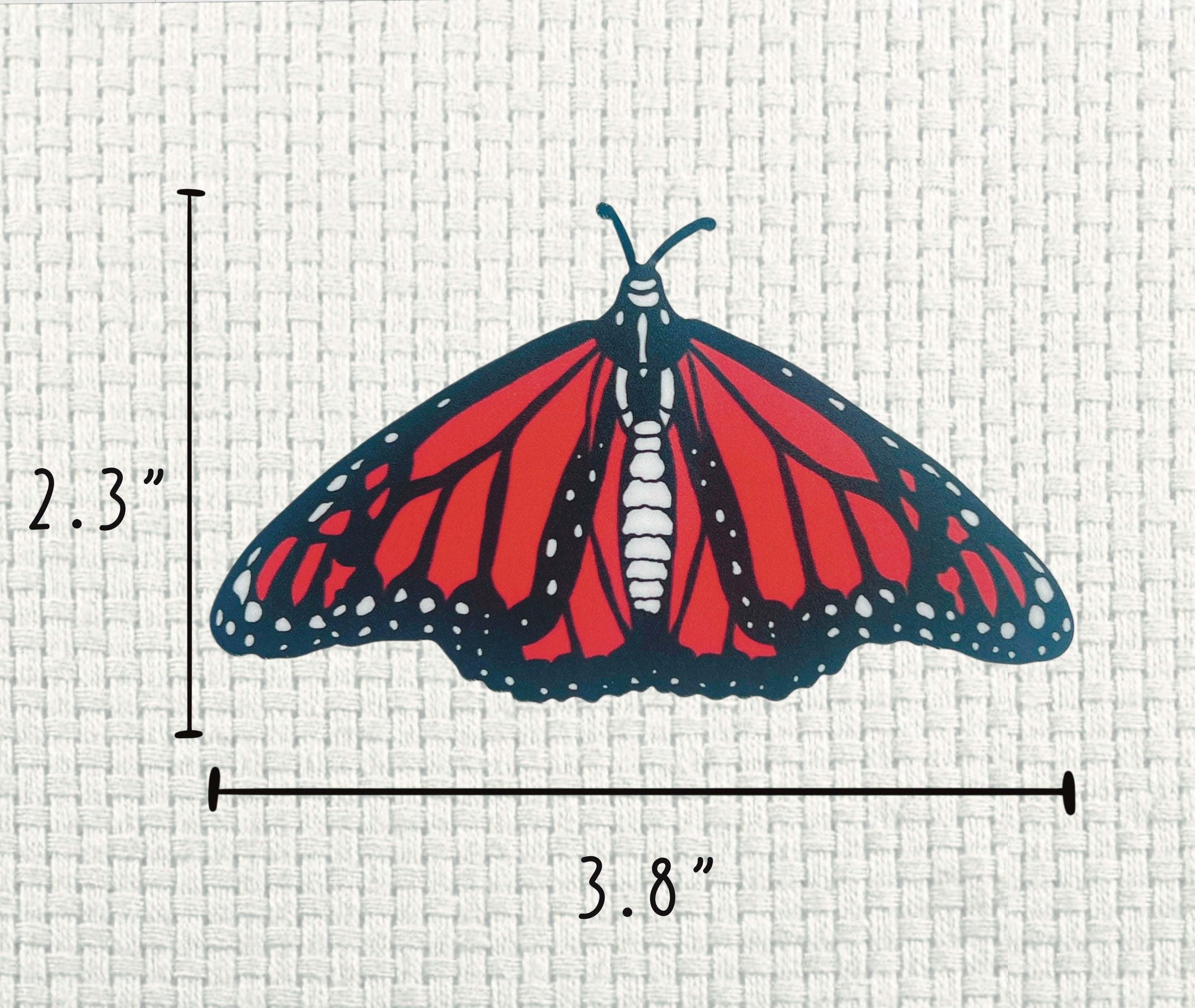 Monarch Butterfly Sticker: Matte Vinyl Nature Art