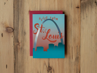 Hello From St. Louis Card