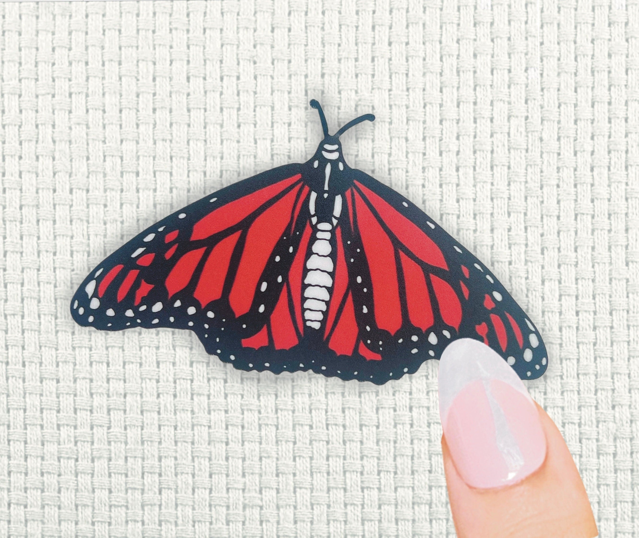 Monarch Butterfly Sticker: Matte Vinyl Nature Art