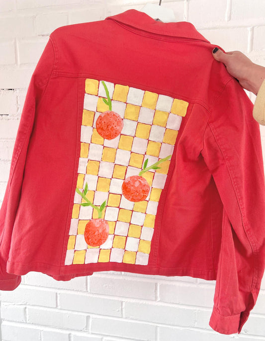 Painted Jean Jacket (Size S/M)