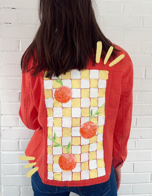 Painted Jean Jacket (Size S/M)